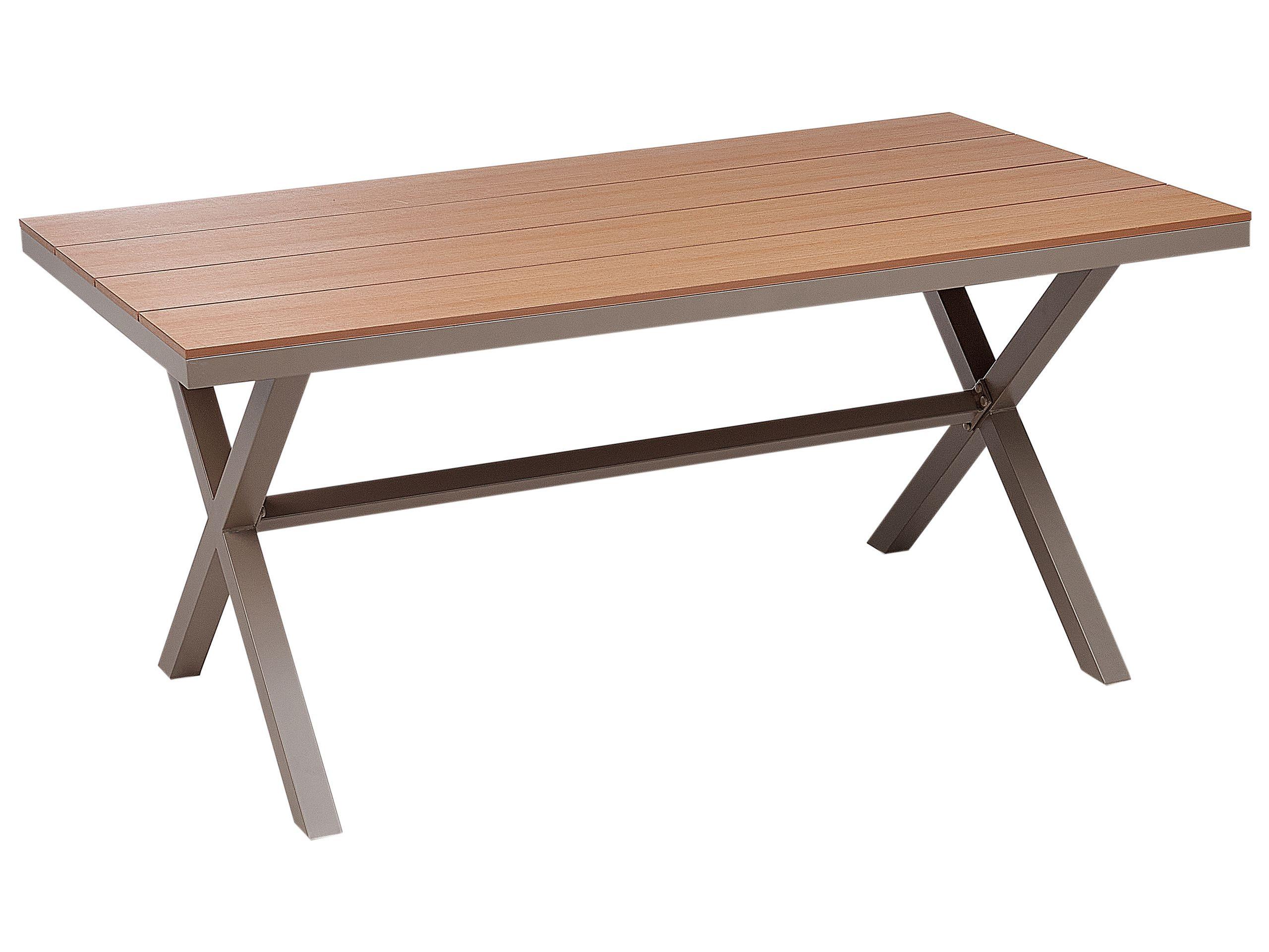 Beliani Table de jardin en Aluminium Industriel TIANO  