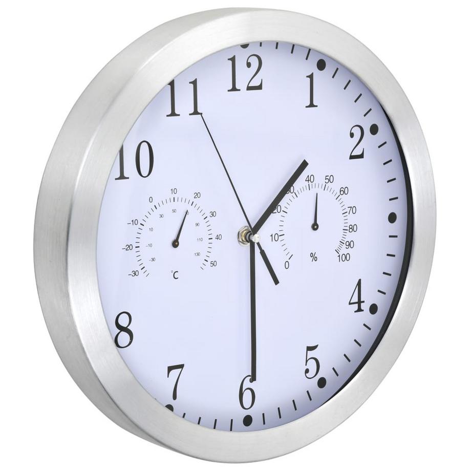 VidaXL Horloge murale aluminium  
