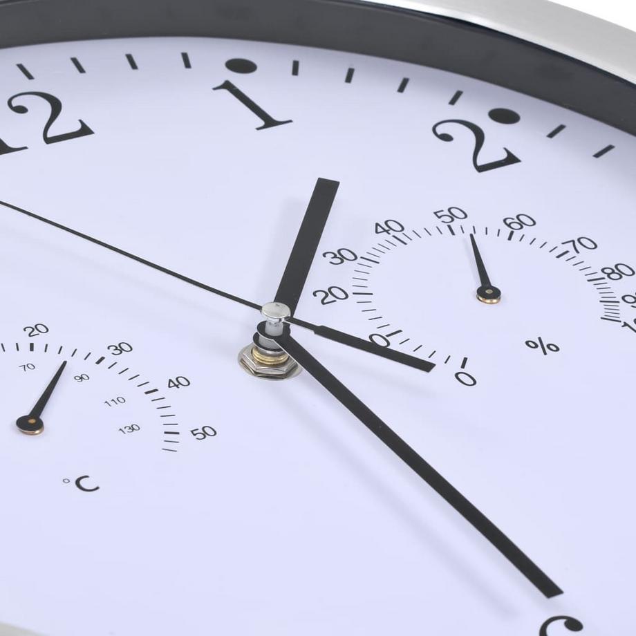 VidaXL Horloge murale aluminium  