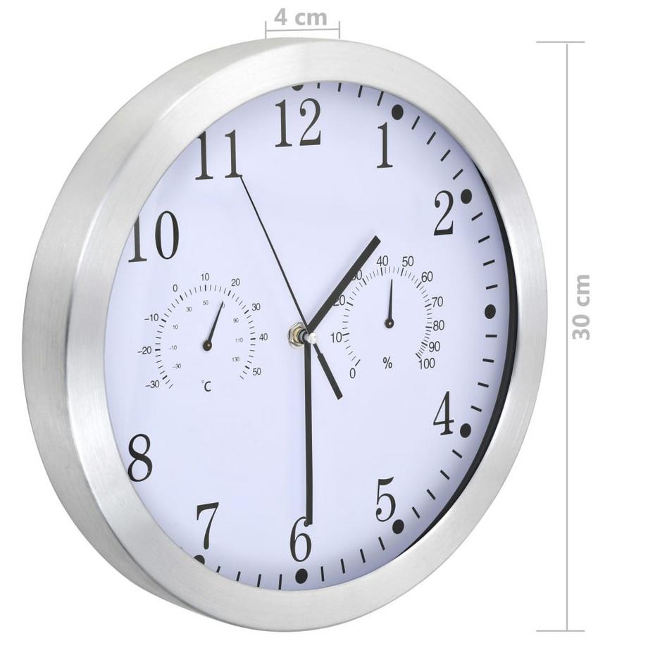 VidaXL Horloge murale aluminium  