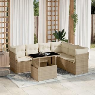 VidaXL set divano da giardino Polirattan  