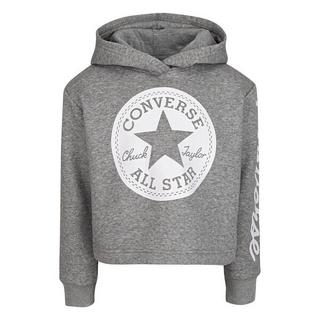 CONVERSE  felpa da bambina con cappuccio  signature cropped 