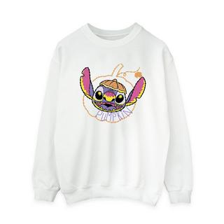 Lilo & Stitch Stitch Kürbis Grafik Print Sweatshirt  