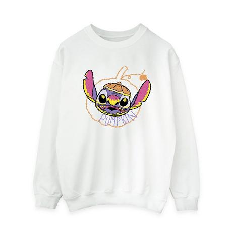 Lilo & Stitch Stitch Kürbis Grafik Print Sweatshirt  