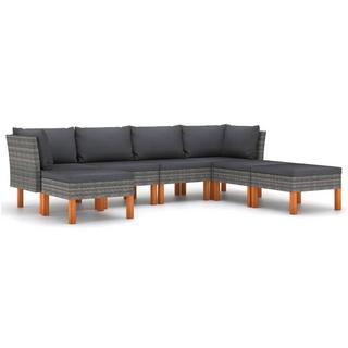 VidaXL Garten-sofa-set poly-rattan  