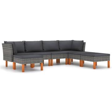 Garten-sofa-set poly-rattan