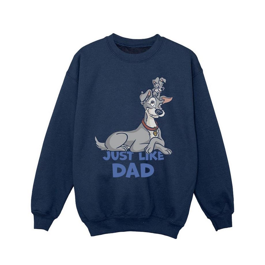 Disney  Lady And The Tramp Just Like Dad Sweatshirt 