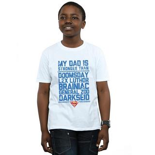 DC COMICS  Tshirt SUPERMAN MY DAD IS STRONGER THAN 