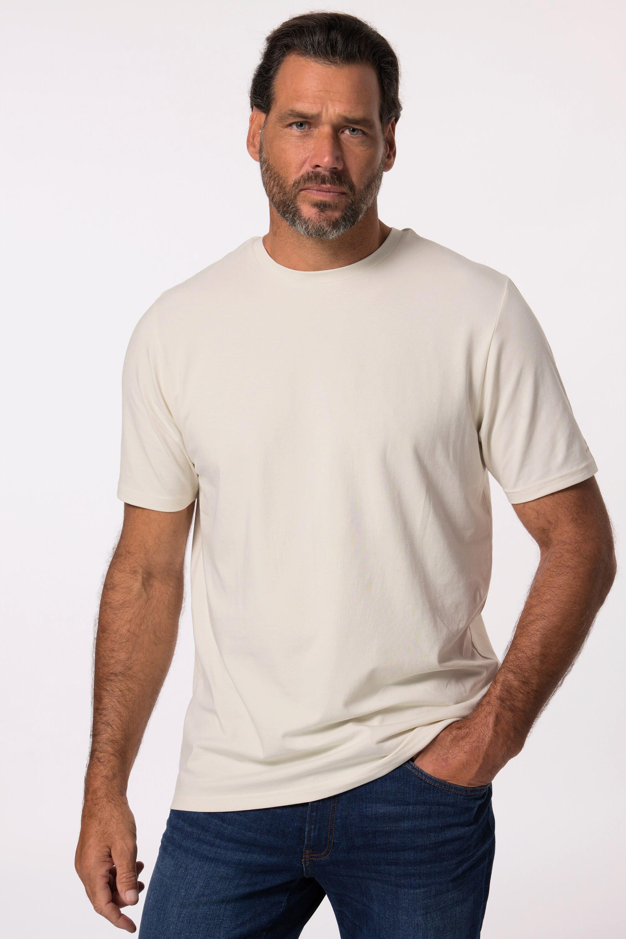 JP1880  Maglia basic con FLEXNAMIC®, mezze maniche e cotone biologico con certificazione GOTS, fino alla tg. 8XL 