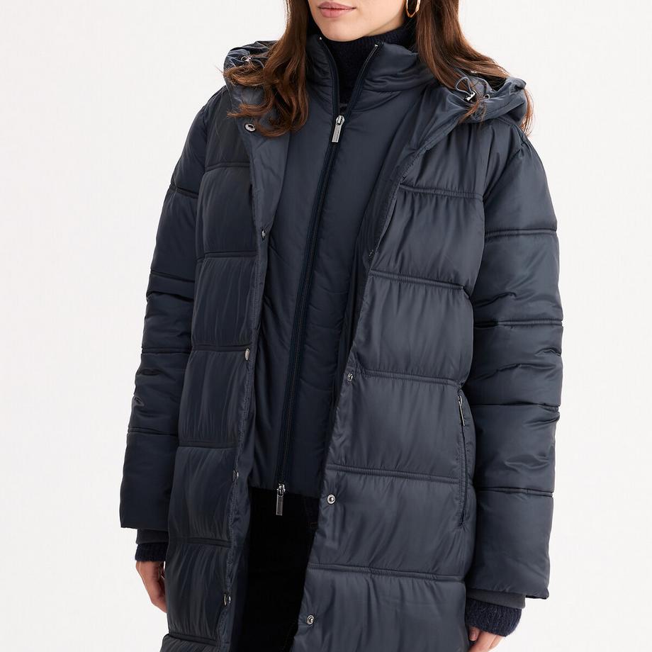 La Redoute Collections Doudoune longue capuche fixe fermeture zippée  