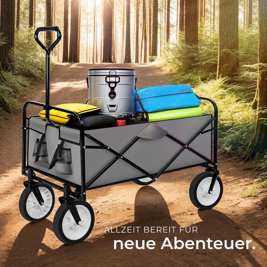 Tectake  Chariot de jardin et de transport  pliable 