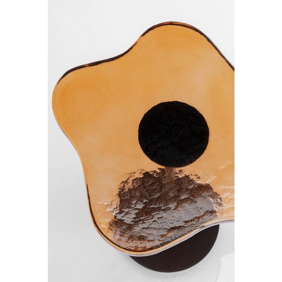 KARE Design Table d&#039;appoint Lava orange ronde 30  