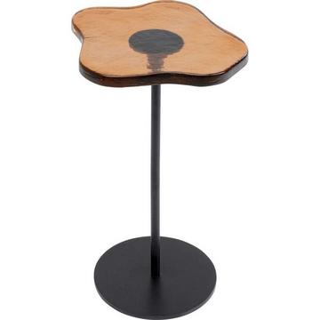 Table d&#039;appoint Lava orange ronde 30