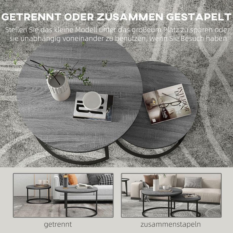 HOMCOM Couchtisch Set  
