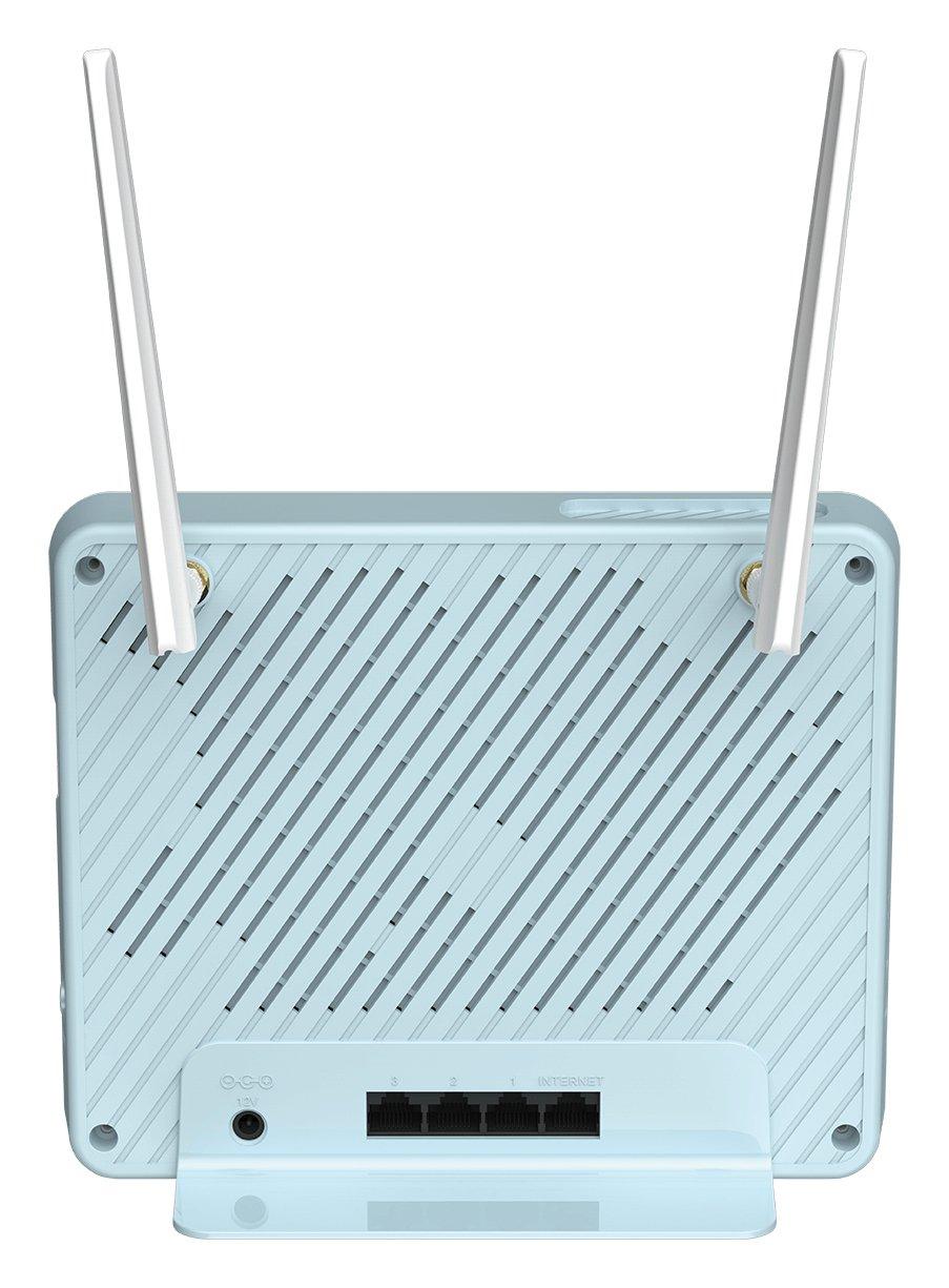 D-Link  AX1500 4G Smart Router WLAN-Router Gigabit Ethernet Dual-Band (2,4 GHz/5 GHz) Blau, Weiß 