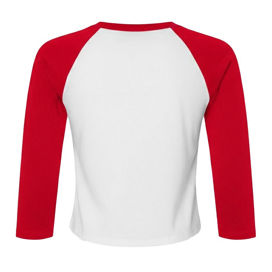 Bella + Canvas T-Shirt Maniche Raglan con Texture Micro-Rigata  
