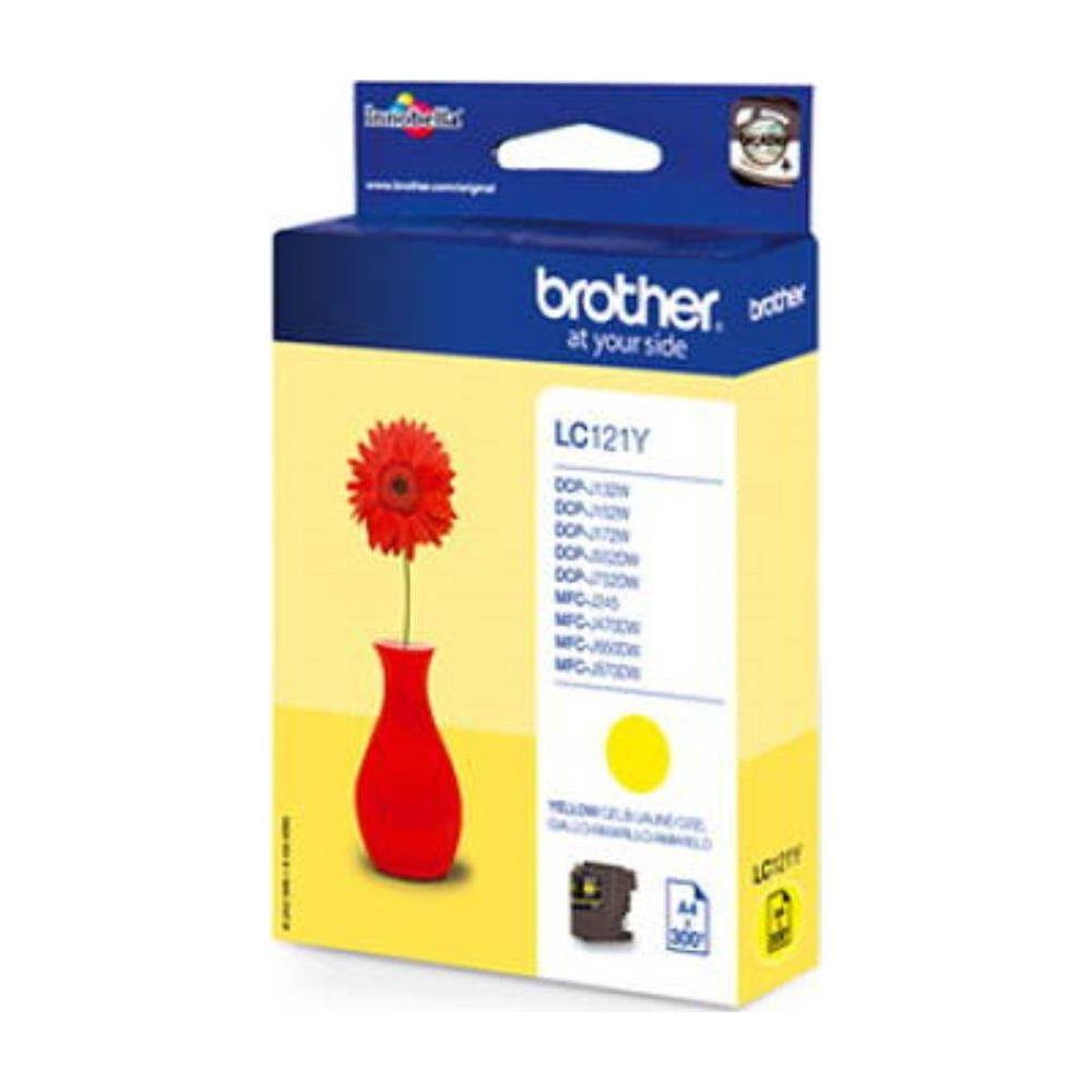 brother  BROTHER Tintenpatrone yellow LC-121Y DCP-J132 300 Seiten 