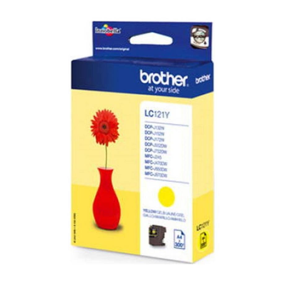 brother  BROTHER Tintenpatrone yellow LC-121Y DCP-J132 300 Seiten 