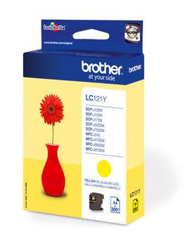 brother  BROTHER Tintenpatrone yellow LC-121Y DCP-J132 300 Seiten 