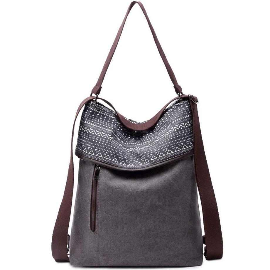 Only-bags.store Borsa Hobo Antifurto Vintage in Tela  
