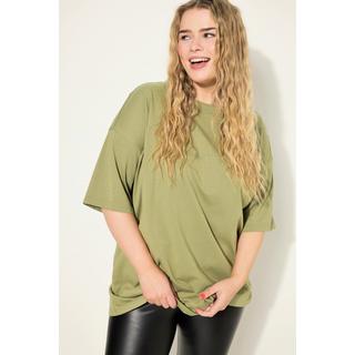 Studio Untold  T-shirt, oversized, col rond, manches mi-hauteur 