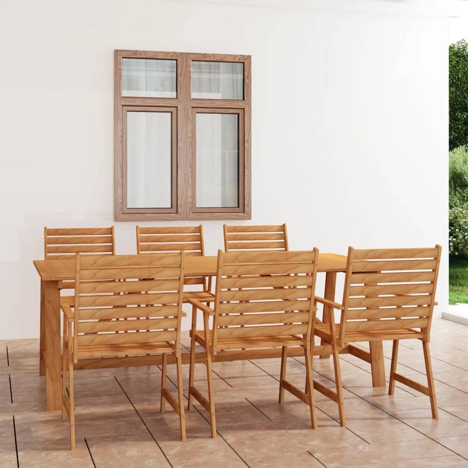 VidaXL set da pranzo da esterno Legno di acacia  