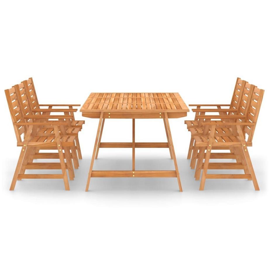 VidaXL set da pranzo da esterno Legno di acacia  