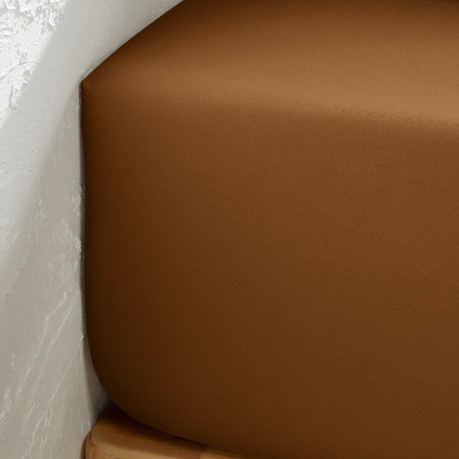 La Redoute Intérieurs Victor Drap-housse satin de coton lavé  