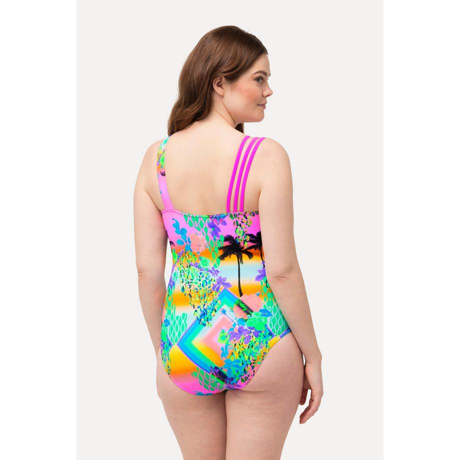 Ulla Popken Maillot de bain Bonnets Souples Bretelles Triples Doublure Powermesh Avant  