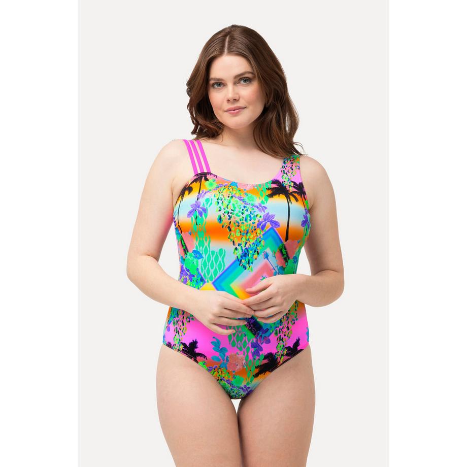 Ulla Popken Maillot de bain Bonnets Souples Bretelles Triples Doublure Powermesh Avant  