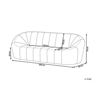 Beliani 3 Sitzer Sofa aus Bouclé Modern LOMMA  