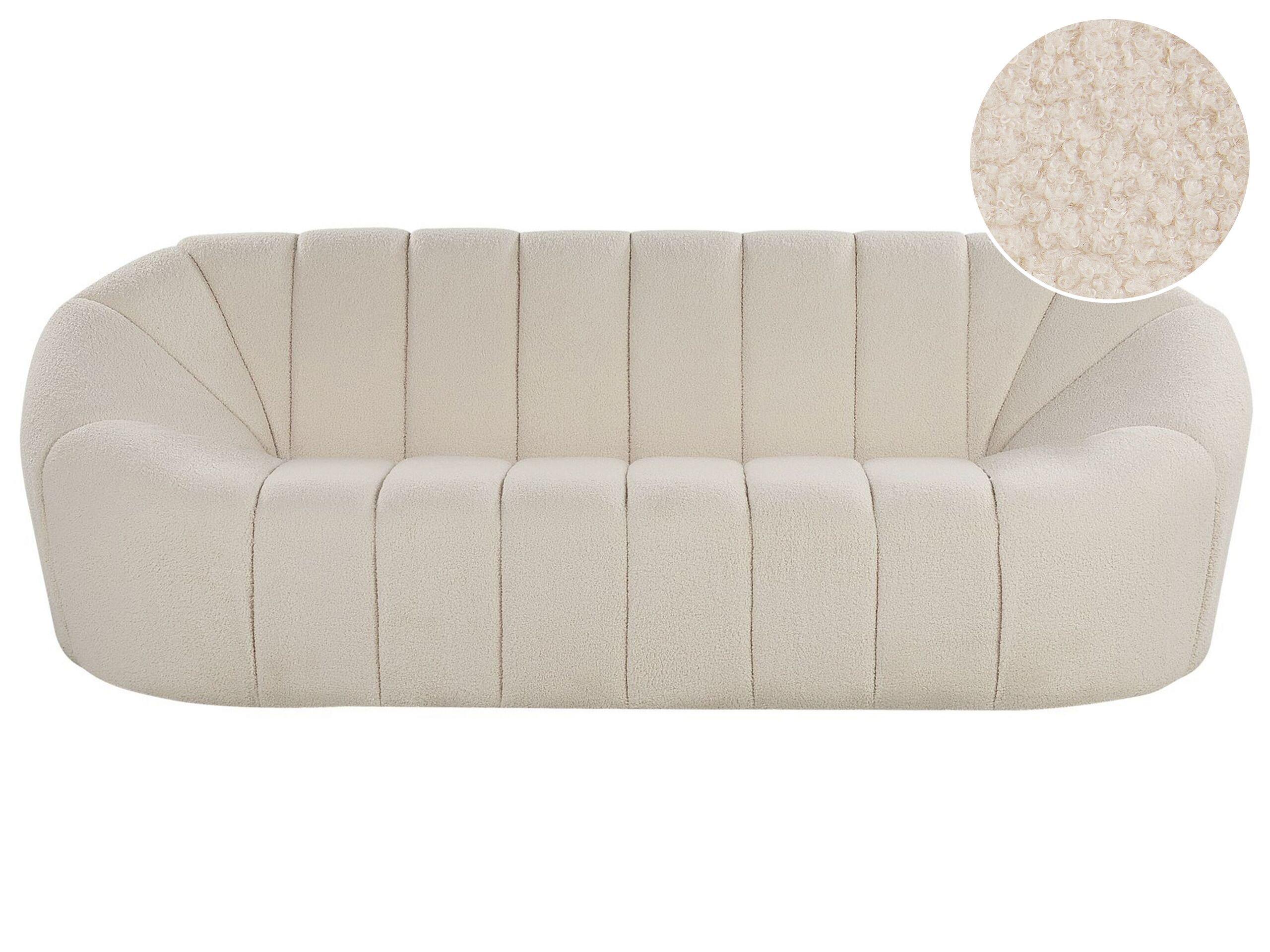 Beliani 3 Sitzer Sofa aus Bouclé Modern LOMMA  