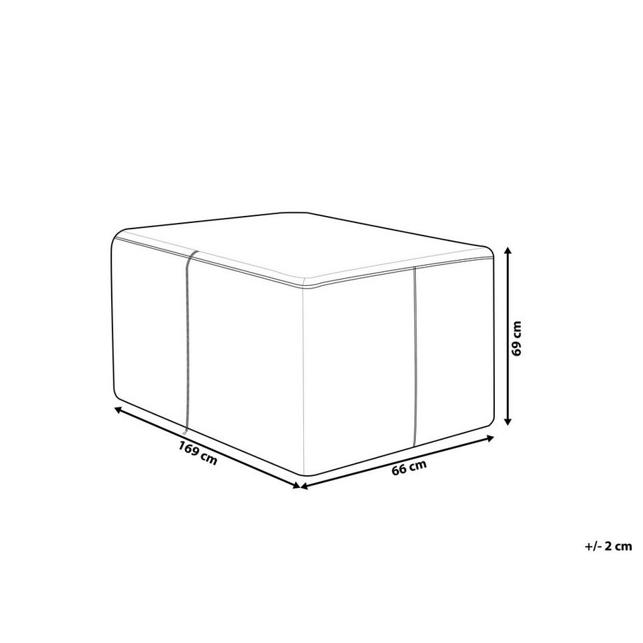 Beliani Regenschutzhülle aus PVC CHUVA  