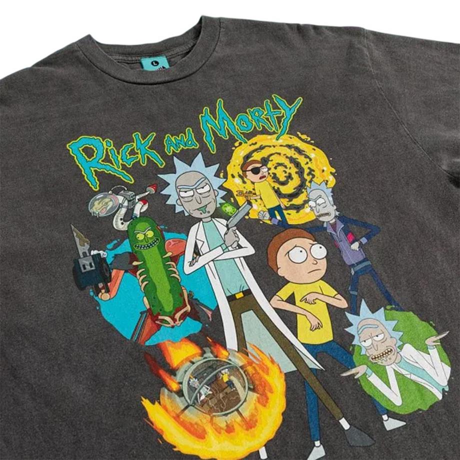 Rick And Morty Rick and Morty Vintage Waschung T-Shirt  