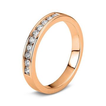 Or rouge 750/18K diamant 0,33ct.