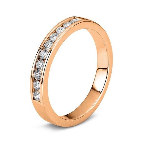 MUAU Schmuck  Mémoire-Ring 750/18K Rotgold Diamant 0.33ct. 