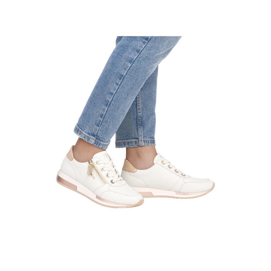 Remonte Sneaker pour femme en cuir avec fermeture éclair latérale  