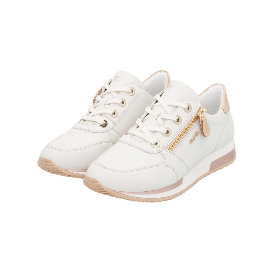 Remonte Sneaker pour femme en cuir avec fermeture éclair latérale  