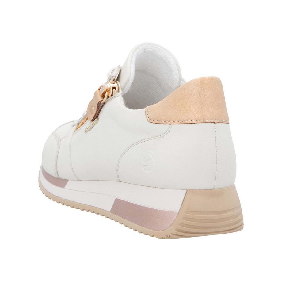 Remonte Sneaker pour femme en cuir avec fermeture éclair latérale  