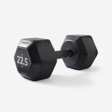 HEX DUMBELL 22,5 - Manubrio crosstraining allenamento forza - forma esagonale