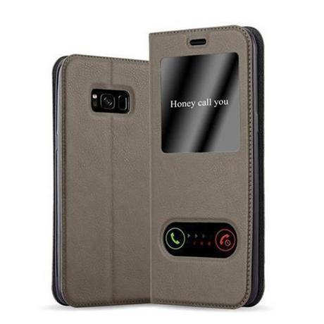 Cadorabo  Hülle für Samsung Galaxy S8 PLUS Magnetverschluss, 2 Sichtfenstern 