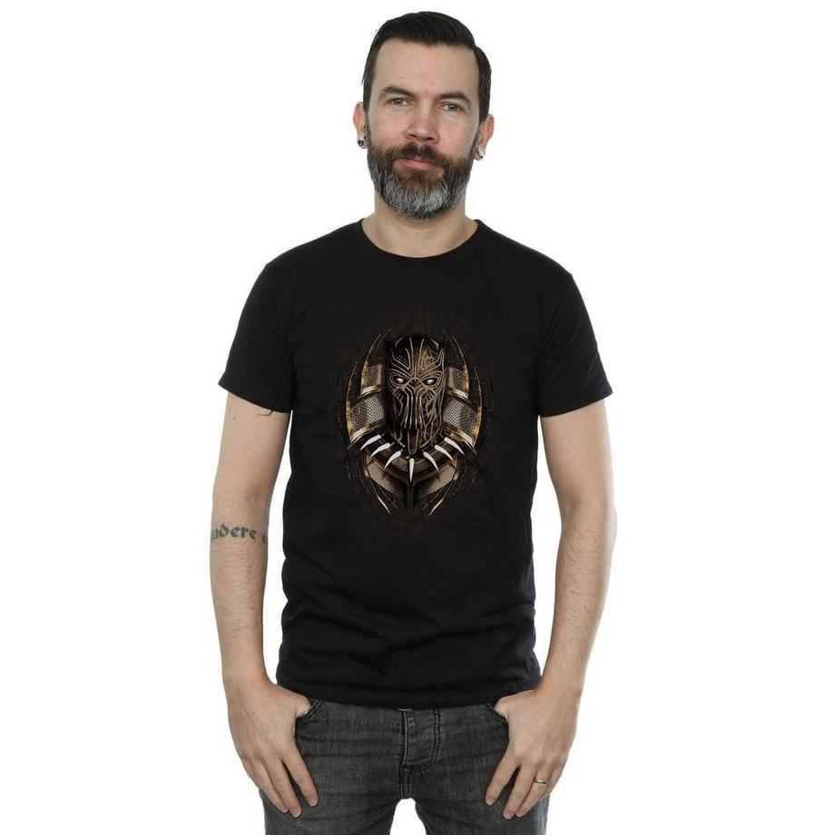 MARVEL T-shirt Maschera Black Panther  
