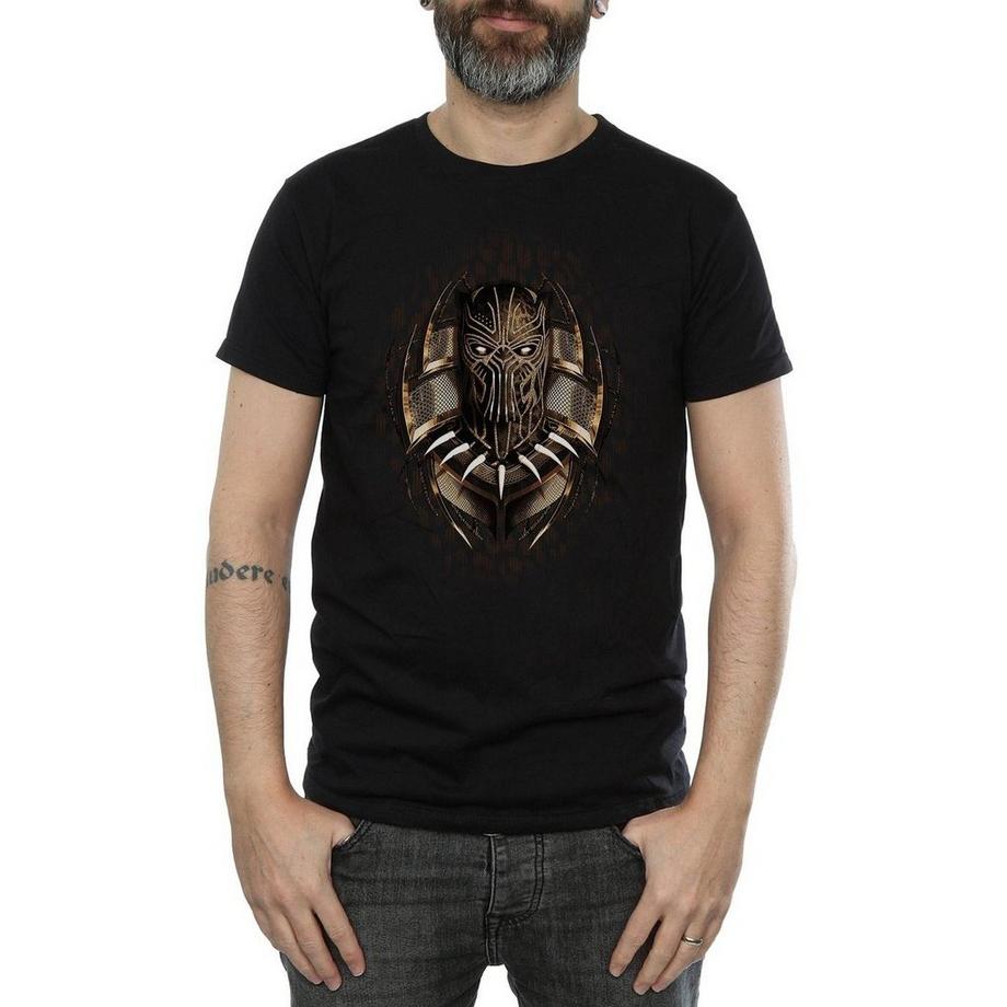 MARVEL T-shirt Maschera Black Panther  