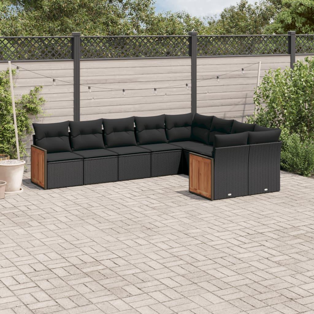 VidaXL set divano da giardino Polirattan  