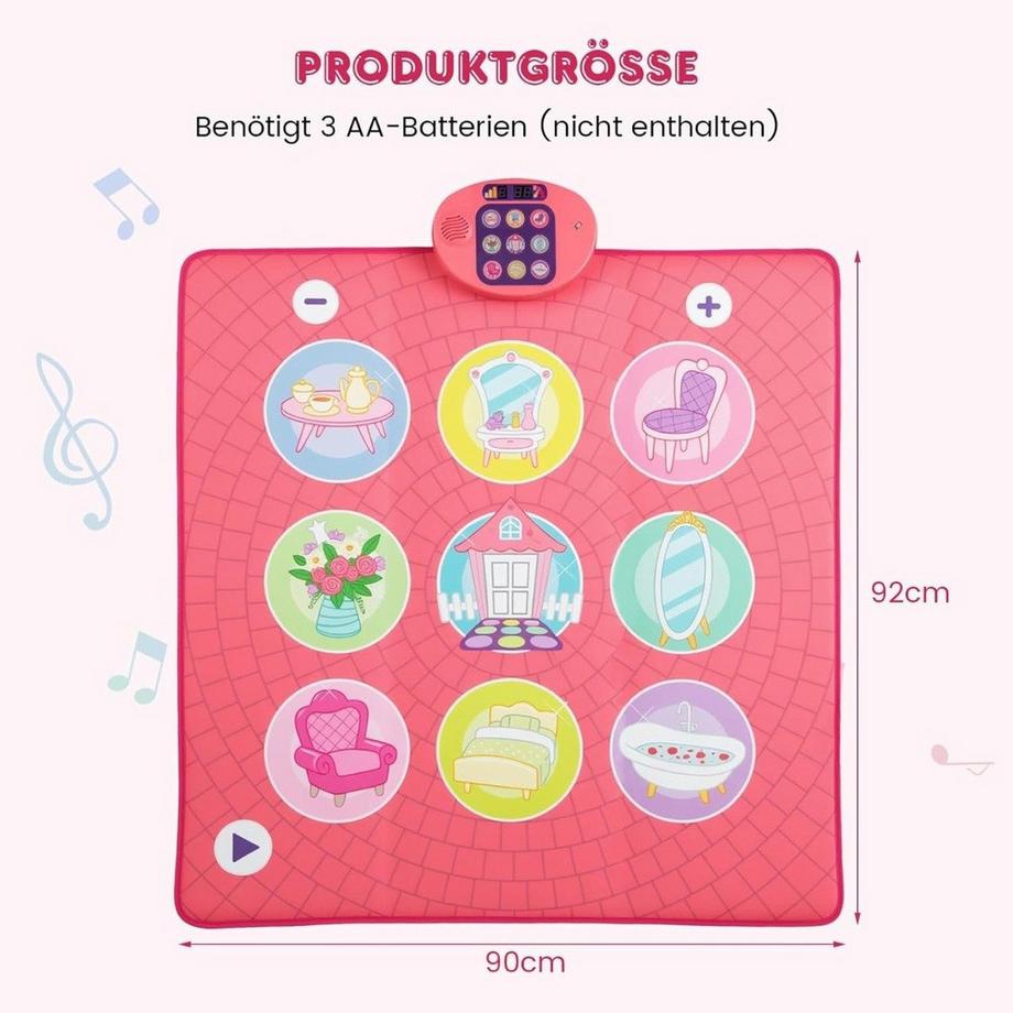 Northix  Tapis de danse pour enfants avec 5 modes 