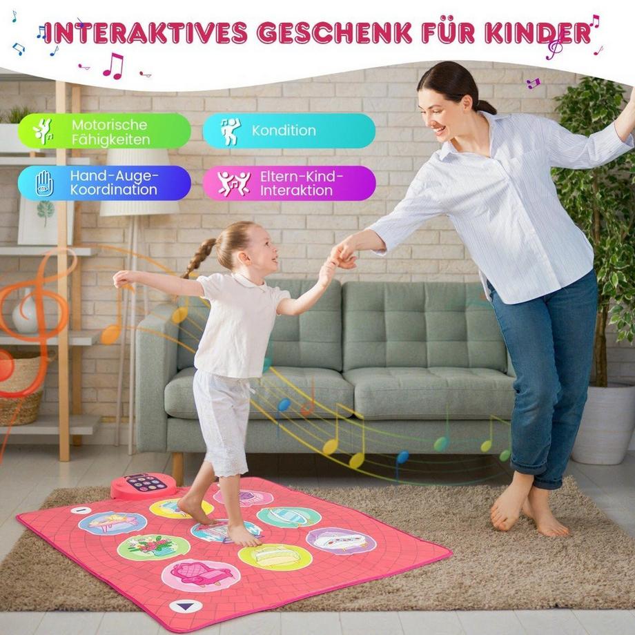 Northix  Tapis de danse pour enfants avec 5 modes 