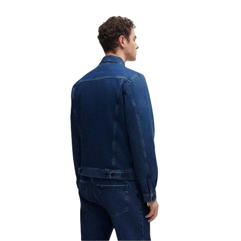 BOSS Gerader Saum Jeansjacke  