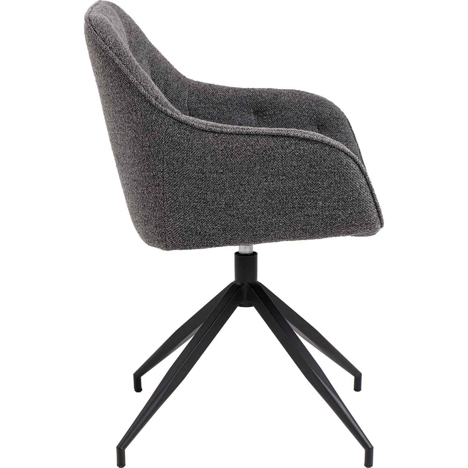 mutoni Fauteuil Aaron anthracite (1 pièce)  