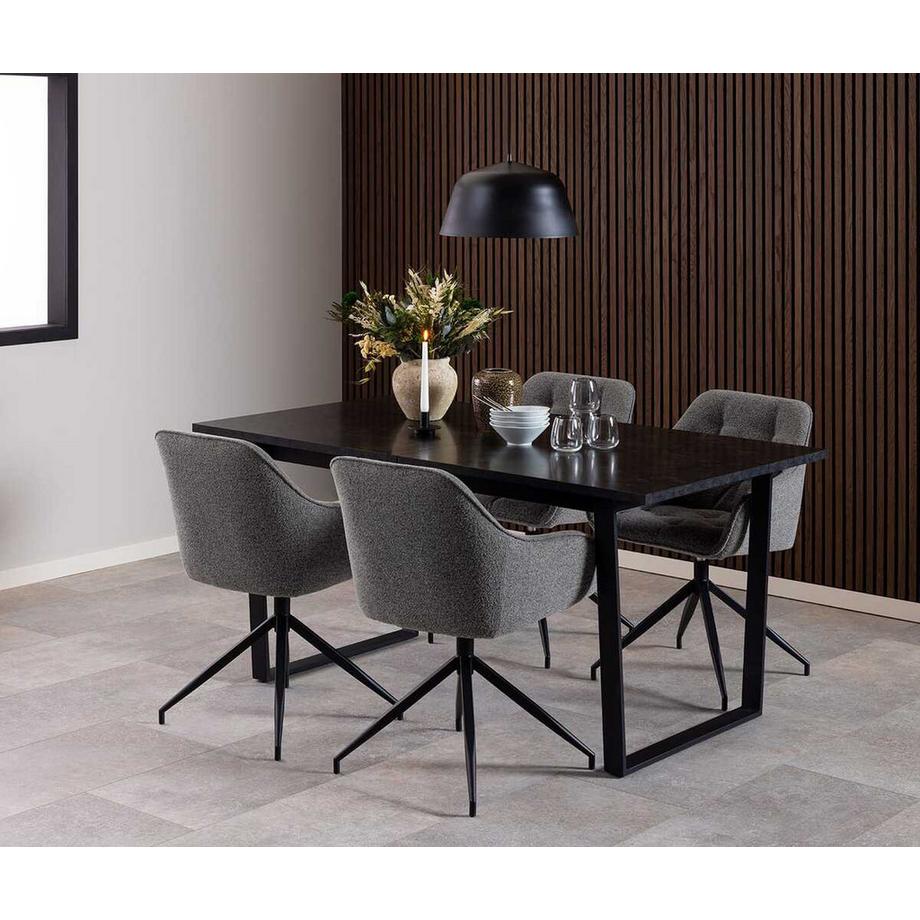 mutoni Armlehnstuhl Aaron anthrazit (1 Stück)  