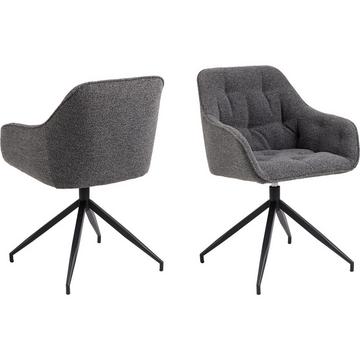 Fauteuil Aaron anthracite (1 pièce)